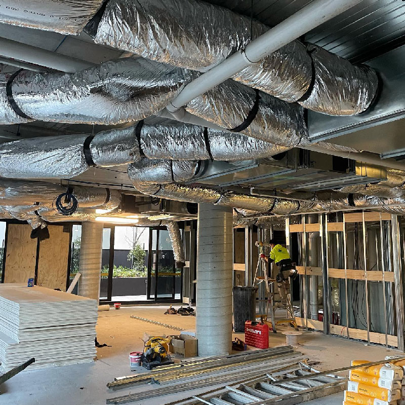 Rough in at Victoriana Apartments